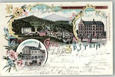 65510 W6270 Idstein 1898 Lithographie Hotel zum goldenen Lamm Baugewerkschule