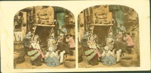 Trachten Waffen CDV Stereobild FOTO KEINE AK