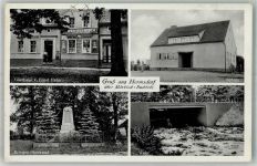 15748 O1601 Hermsdorf b Königs Wusterhausen - Gasthaus Hahn Kriegerdenkmal Wehr Schule