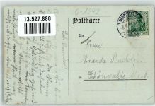 16348 O1292 Wandlitz 1914 Lithographie Gasthaus zum goldenen Löwen Kirche Liepnitz-See Mondschein