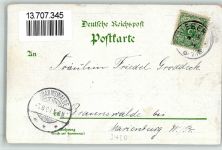 37412 W3420 Herzberg am Harz 1899 BOAKC Vorläufer Druck um 1890 Hotel Schirmer Wasserfall Schloß Herzberg Schmetterling