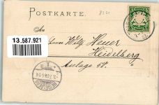83317 W8221 Teisendorf 1903 Prägedruck Teisenberg Bauernmädchen Almhütte Serie V Nr. 19