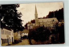63628 W6483 Soden-Stolzenberg Foto AK Dorfstraße Emailleschild Kirche
