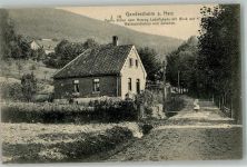 37581 W3353 Bad Gandersheim Foto AK Waldschlößchen Schanze Waldweg