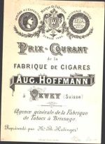 Vevey Aug. Hoffmann Fabrique de Cigares Tabakwerbung KEINE AK