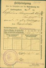 W6600 Brebach-Fechingen Bescheinigung über die Endzahlen aus der Aufrechnung der Quittungskarte Versicherung KEINE AK