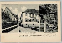 69493 W6945 Großsachsen 1923 - Mälzerei Gasthaus zur goldenen Rose Gartenwirtschaft Inflationsporto