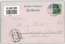 63065 W6050 Offenbach am Main 1902 Lithographie Schlosser's Liegenschaft Schloß Isenburg Main Mainbrücke