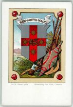 Lithographie Wappen New South Wales Verlag Paul Kohl Nr. 79