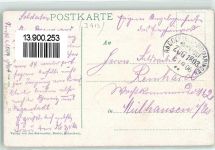 72810 W7413 Stockach , Kr Tübingen 1906 - Nellenburg Kriegerdenkmal Bahnpost Radolfzell-Sigmaringen Zg. 1803