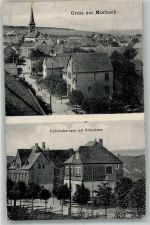 54497 W5552 Morbach , Hunsrück 1918 - Bahnhofstrasse Schule