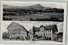 87657 W8951 Görisried - Ökonomiegebäude Ochse Pferd Gasthaus zum Hirsch