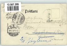 6850 Dornbirn 1899 Gebrauchsspuren Lithographie Hotel Weiss Stauchung