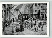 49074 W4500 Osnabrück Künstlerkarte 10 Jahre Br.-S.-V. Niedersachsen Die vierspännige Fürstbischöfliche Personenpost um 1785 Sonderstempel Briefmarkenausstellung