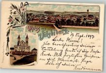 84137 W8313 Vilsbiburg 1897 Lithographie Mariahilf Mariahilf-Kirche