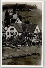 72270 W7292 Huzenbach Gebrauchsspuren Gasthaus Pension zur Krone Murgtal Foto AK