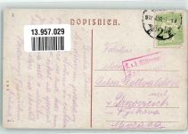 Zagreb 1918 - Jelacicev trg Straßenbahn Litfaßsäule