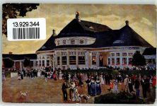 W8000 München Ausstellung 1908 Haupt-Restaurant Nr 27 sign Claus Bergen Privatganzsache Künstlerkarte