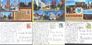 88212 W7980 Ravensburg , Württ - Lot mit 10 div AK