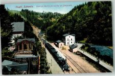 08543 O9903 Pöhl im Vogtland - Vogtl. Schweiz Station Rentzschmühle im Steinicht Eisenbahn