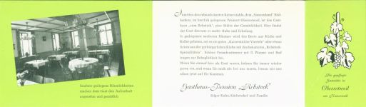 79235 W7818 Oberrotweil Werbe AK Klapp-AK Gasthaus Pension Rebstock Edgar Kuhn KEINE AK