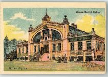 Wilna Vilnius Künstlerkarte Markt Hallen
