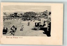Port-au-Prince Foto AK Marktszene