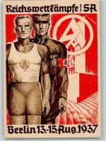 W1000 Berlin Mitte SA Reichswettkämpfe + SST Propaganda WK II 1937 BOAKC