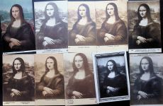 Lot mit 21 AK wenige mehrfach Mona Lisa Gemälde Posten 21 bis 100 AK