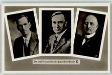 Die drei Präsidenten des Jugendbundes Jugendbewegung Foto AK