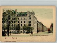 86150 W8900 Augsburg , Bay 1900 Gebrauchsspuren kaiserplatz Bismarckstrasse