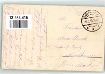 02700 Tergnier 1918 Gebrauchsspuren Bahnhof Eisenbahn Feldpost WK I
