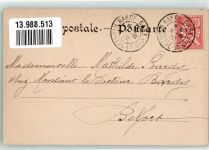Nr. 1 sign. Kauffmann Brauchtum Les soulhaits et baisers Schornsteinfeger Trachten Elsass 1902 Künstlerkarte