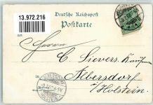 24534 W2350 Neumünster , Holst 1902 Lithographie Rathaus Grossflecken Litfaßsäule