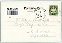 85764 W8042 Schleißheim 1899 Foto AK Schloss Gasthaus Adelskorrespondenz
