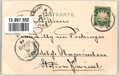 Serie 1003 Pferdesport Kutsche zum Rennplatz sign. C. Becker + Adelskorrespondenz Meissner & Buch 1898 Lithographie / Künstlerkarte