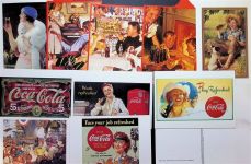 Lot mit 20 AK Repros von Plakaten Coca Cola wenige mehrfach Coca-Cola Kleinposten bis 20