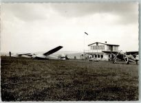 37581 W3353 Bad Gandersheim FOTO KEINE AK Flughafen Gasthaus Segelflieger Ort handschriftlich