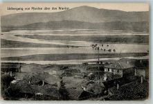 Skopje Uskub Foto AK Feldpostkarte Fluss Wardar
