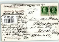 W8900 Augsburg , Bay Spende Hindenburg Tag 1915 WK I Flaggenschmuck WK I 1917