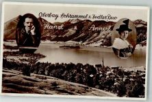 W8211 Gstadt a. Chiemsee Hansl + Annerl Schrammel & Jodler Duo Verlag Gebr. Garloff Nr. 7973 Volksmusik Foto AK