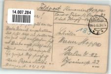 Danzig Gdansk 1918 Gebrauchsspuren Hafen Nordisch Venedig Feldpost WK I