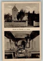 04425 O7127 Taucha b Leipzig Foto AK Kirche Dewitz an.d. Parthe