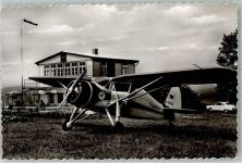 37581 W3353 Bad Gandersheim - Flughafen-Gasthaus Sportflugzeug Oldtimer