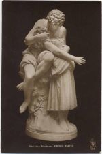 Skulpturen, küssend, -Primo Bacio- AKU1 Skulptur um 1910/20
