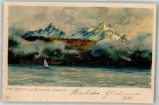 Verlag Künzli Nr. 8005 Diemer, Z. 1901 Lithographie / Künstlerkarte