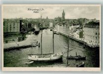 Königsberg Kaliningrad Foto AK Hafen Segelschiff