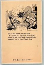 Hans Huckebein Serie 22 Nr. 3 Verlag Emil Müller Busch Wilhelm Künstlerkarte