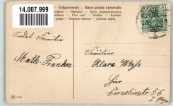 Mädchen Rosenbaum Verlag Novitas Namenstag 1907 Lithographie / Künstlerkarte