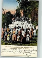 Südamerikanische Indianermission quilakahuin Erstkommunikanten ziehen zur Kirche Mission Kolonien 1913
